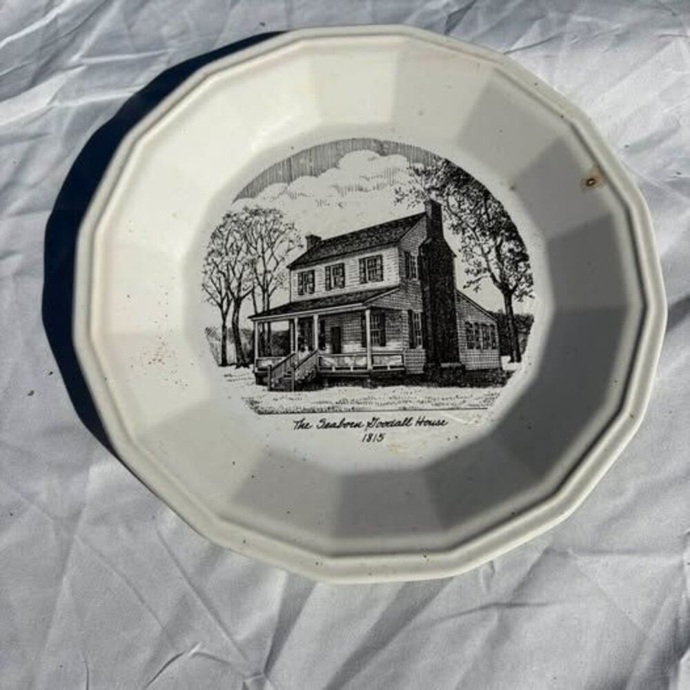 Homer Laughlin Memory Plates Seaborn Goodall House 1815 Commemorative Plate